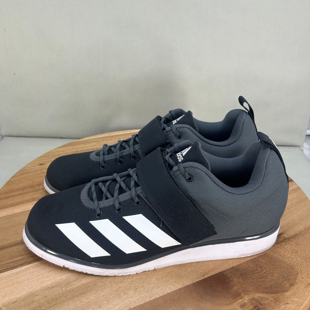 Adidas Powerlift 4 Mens Weightlifting Shoes Black Grey GZ5870 Size 11 - Picture 3 of 8